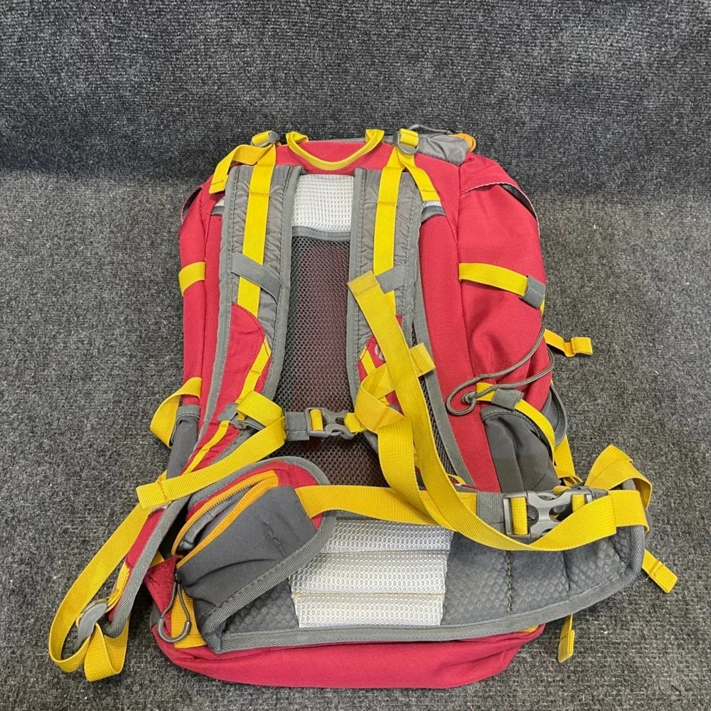 Magellan Outdoors 157542 Red/Grey 40L Technical Frame Hiking Backpack Daypack